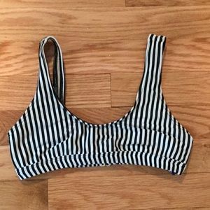 Black and white swimsuit top